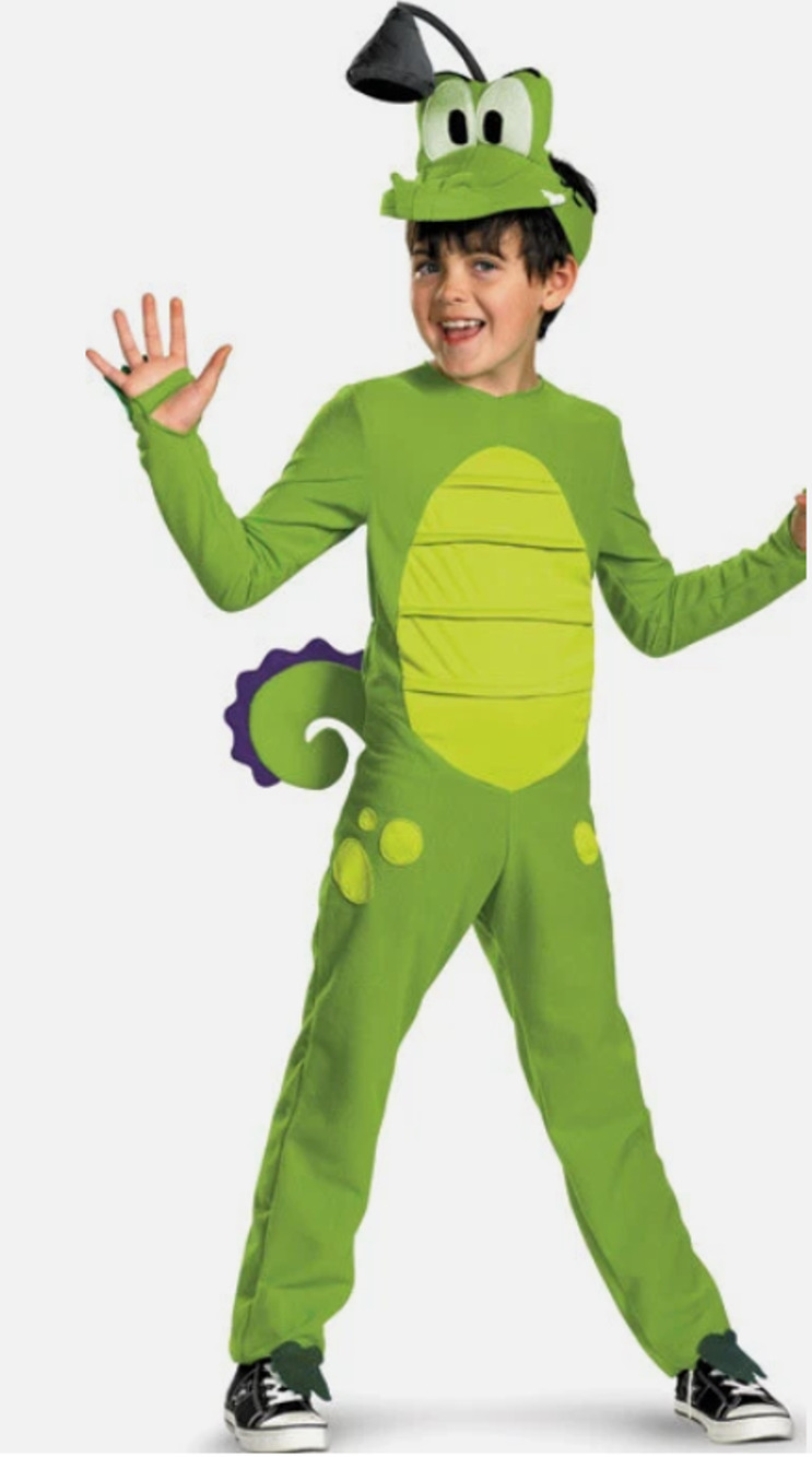 Disney Where's My Water? Swampy Costume Boy M 8 halloween green crocodile gator